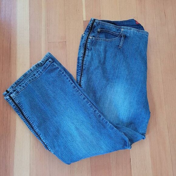 Vintage Y2K size 26 lazer jeans flared grunge rocker everyday denim - Picture 1 of 13